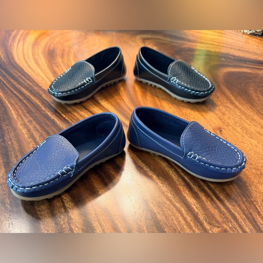 LOAFER BUNDLE TODDLER SIZE 11. Black & Blue. EUC (Includes Both Pairs)